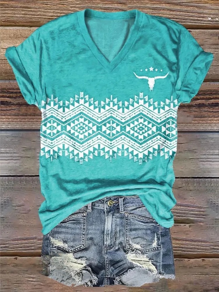 Vintage Floral Print T-shirt