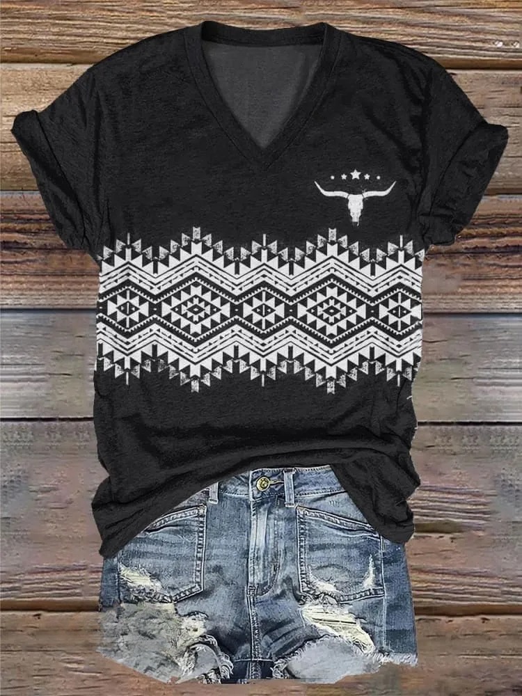 Vintage Floral Print T-shirt