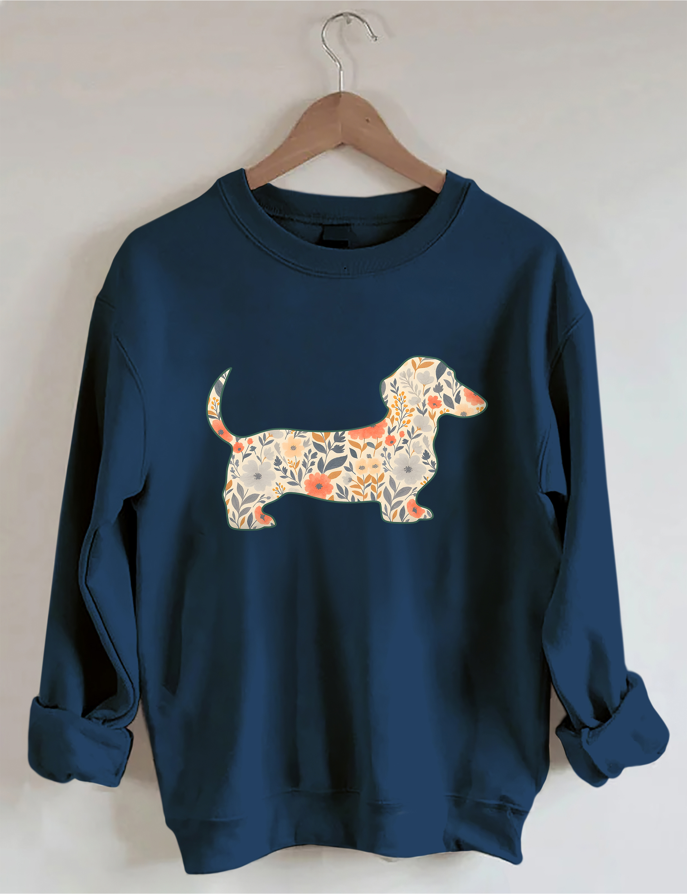 Floral Dachshund Sweatshirt