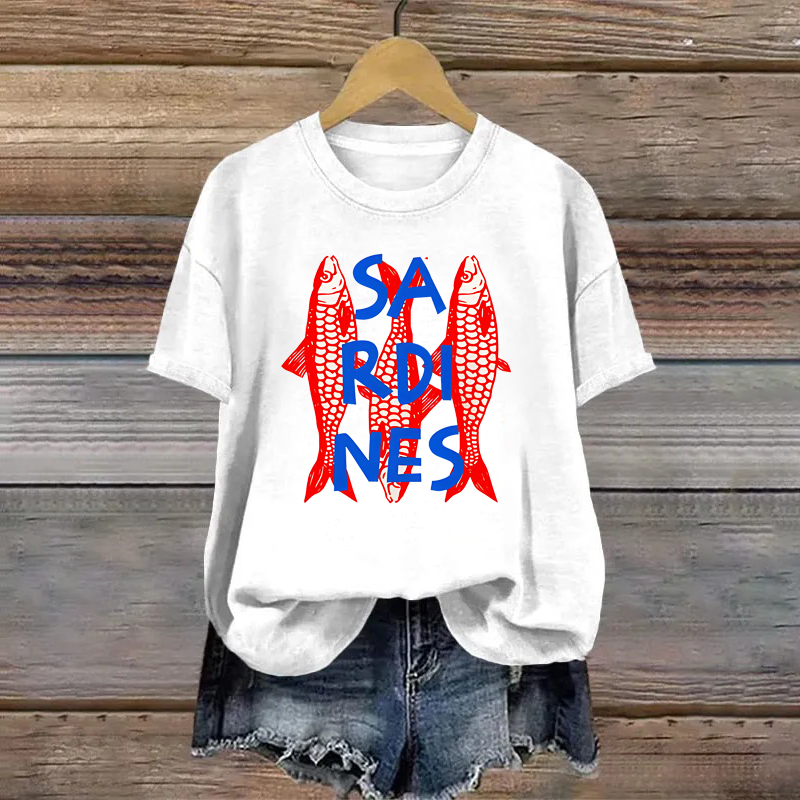 Cotton Sardines Printed T-shirt