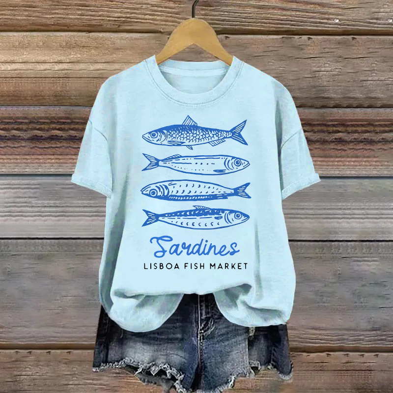 Cotton Sardines Printed T-shirt