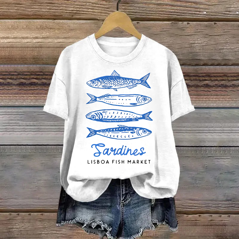 Cotton Sardines Printed T-shirt