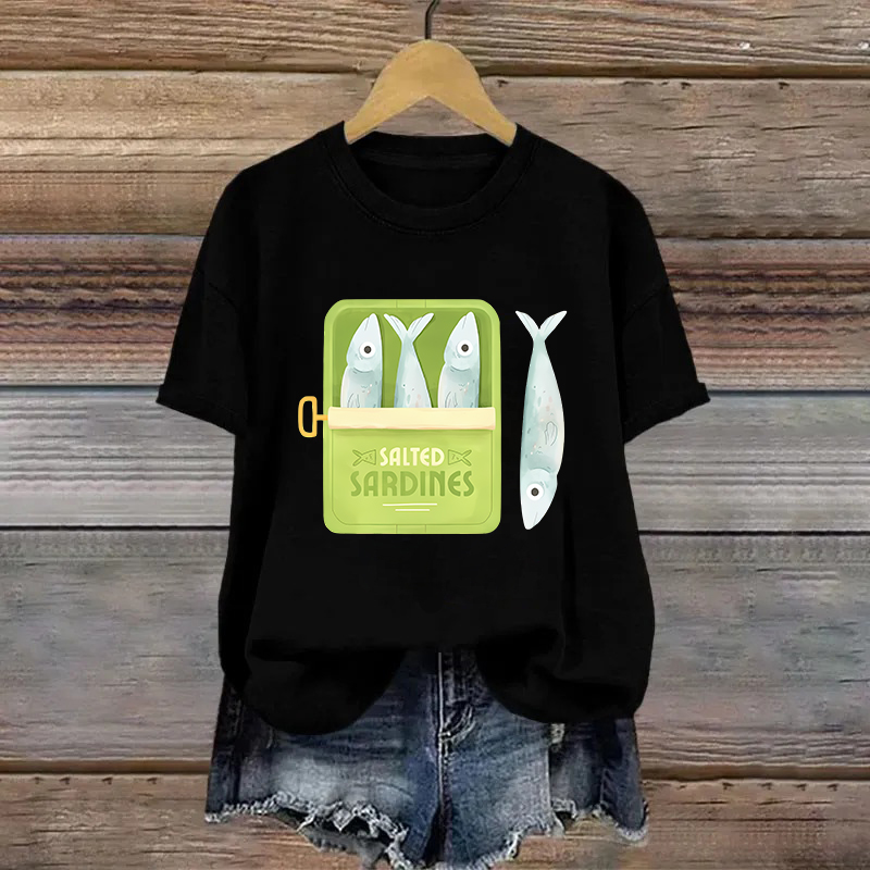 Cotton Sardines Printed T-shirt