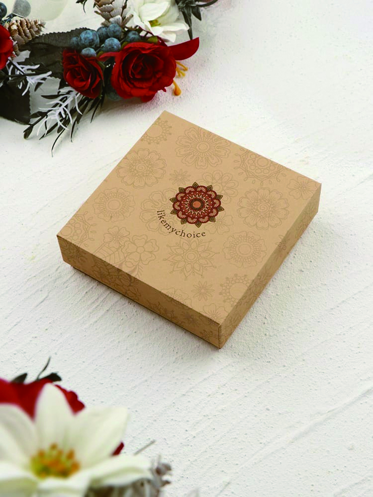 Pressed Flower Earrings - Abstract Face Forget Me Not Flower