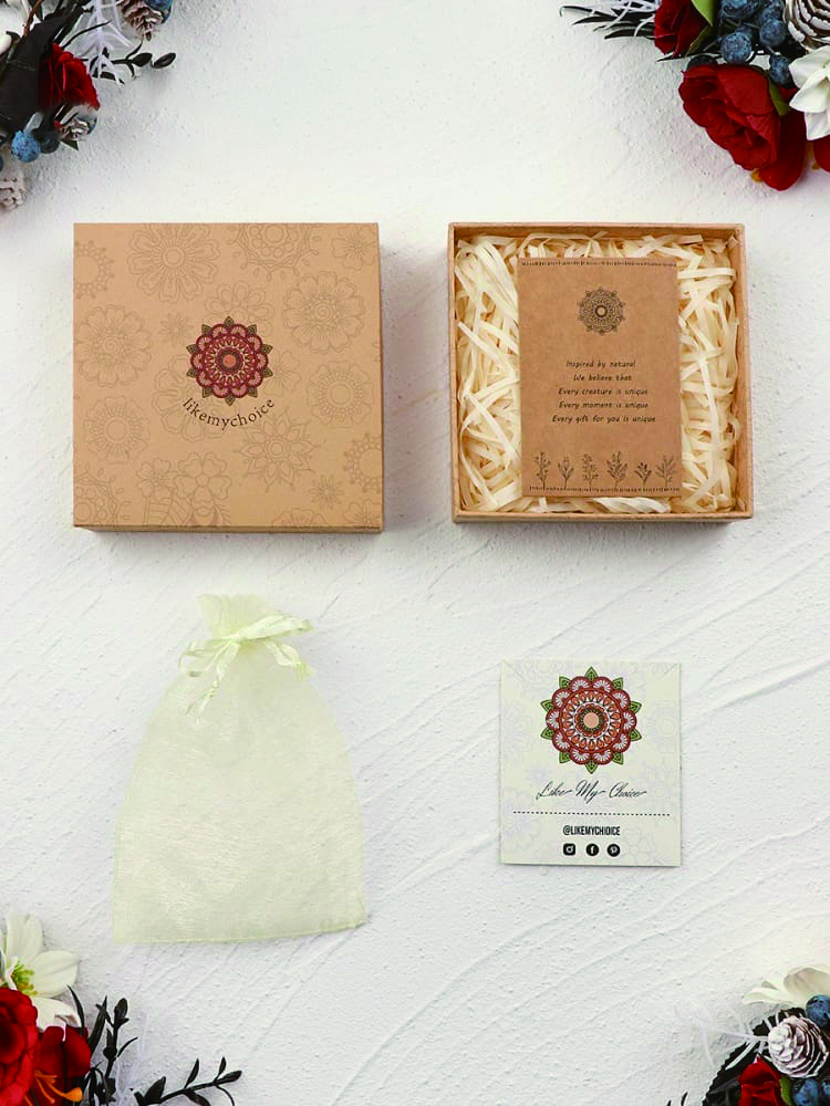 Pressed Flower Earrings - Abstract Face Forget Me Not Flower