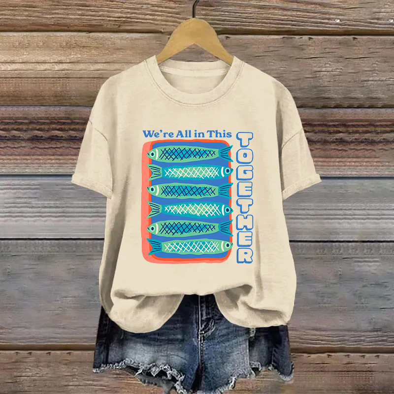 Cotton Sardines Printed T-shirt
