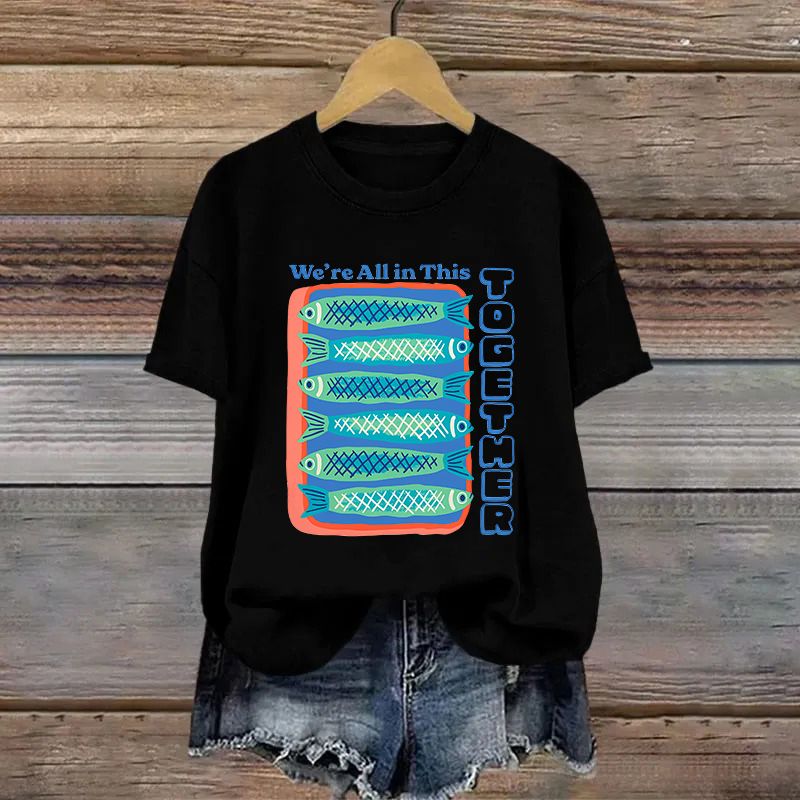 Cotton Sardines Printed T-shirt
