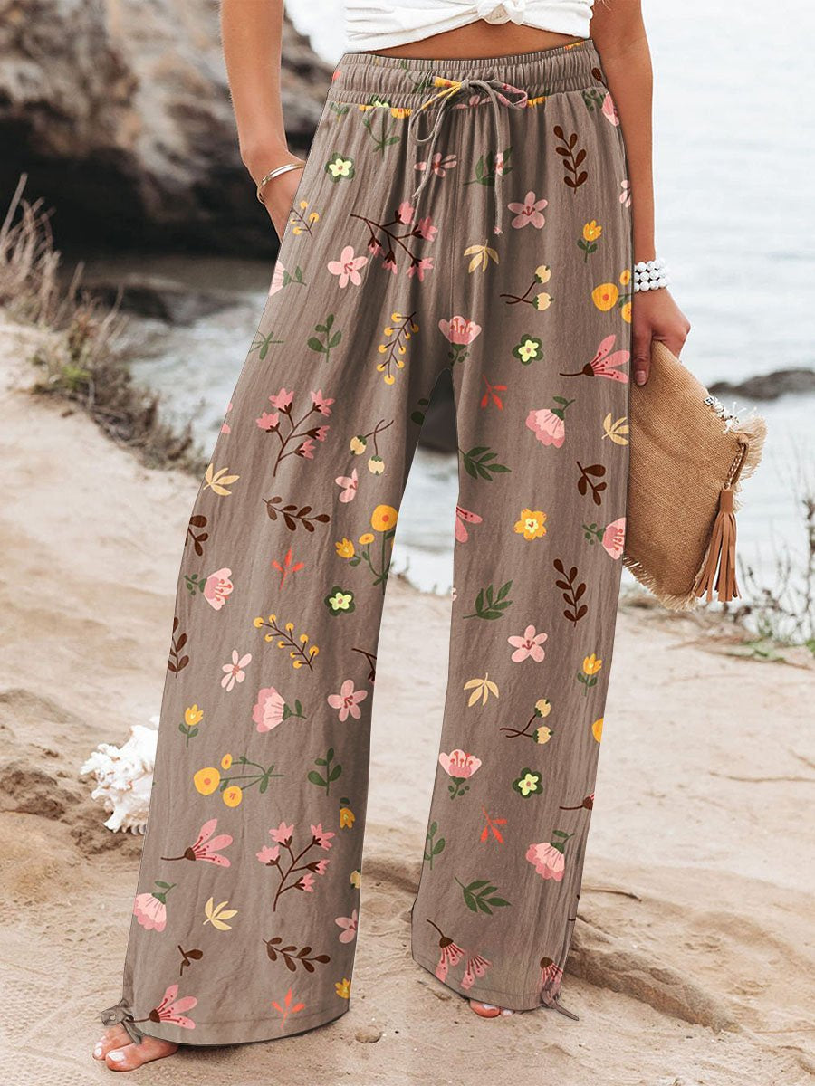 Women's  Flower Art  Printed Casual Pants