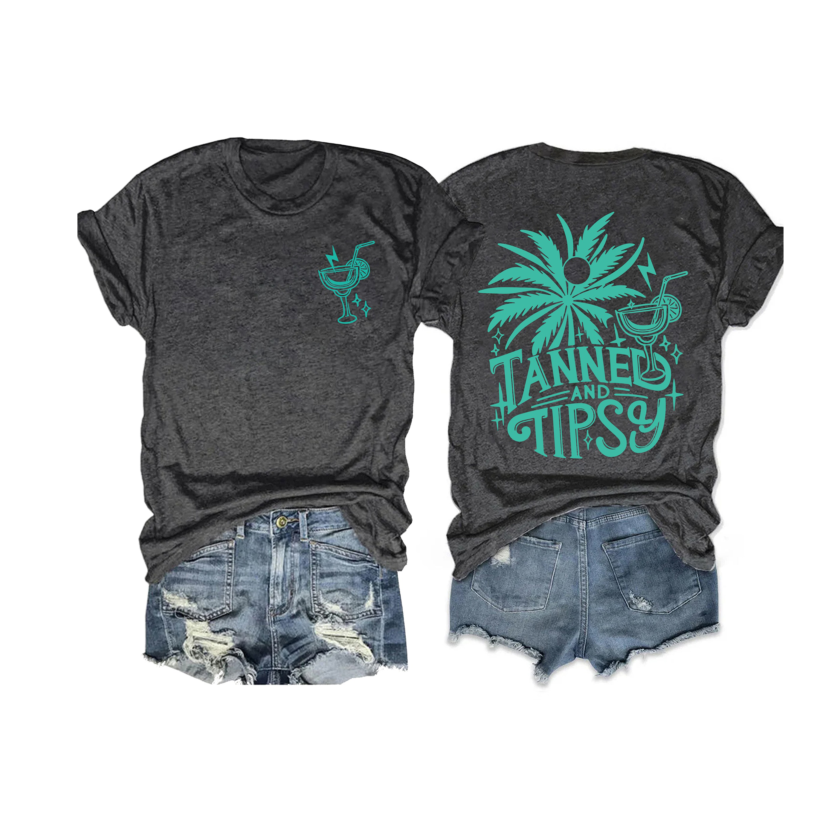 Tanned And Tipsy Beach Summer T-shirt