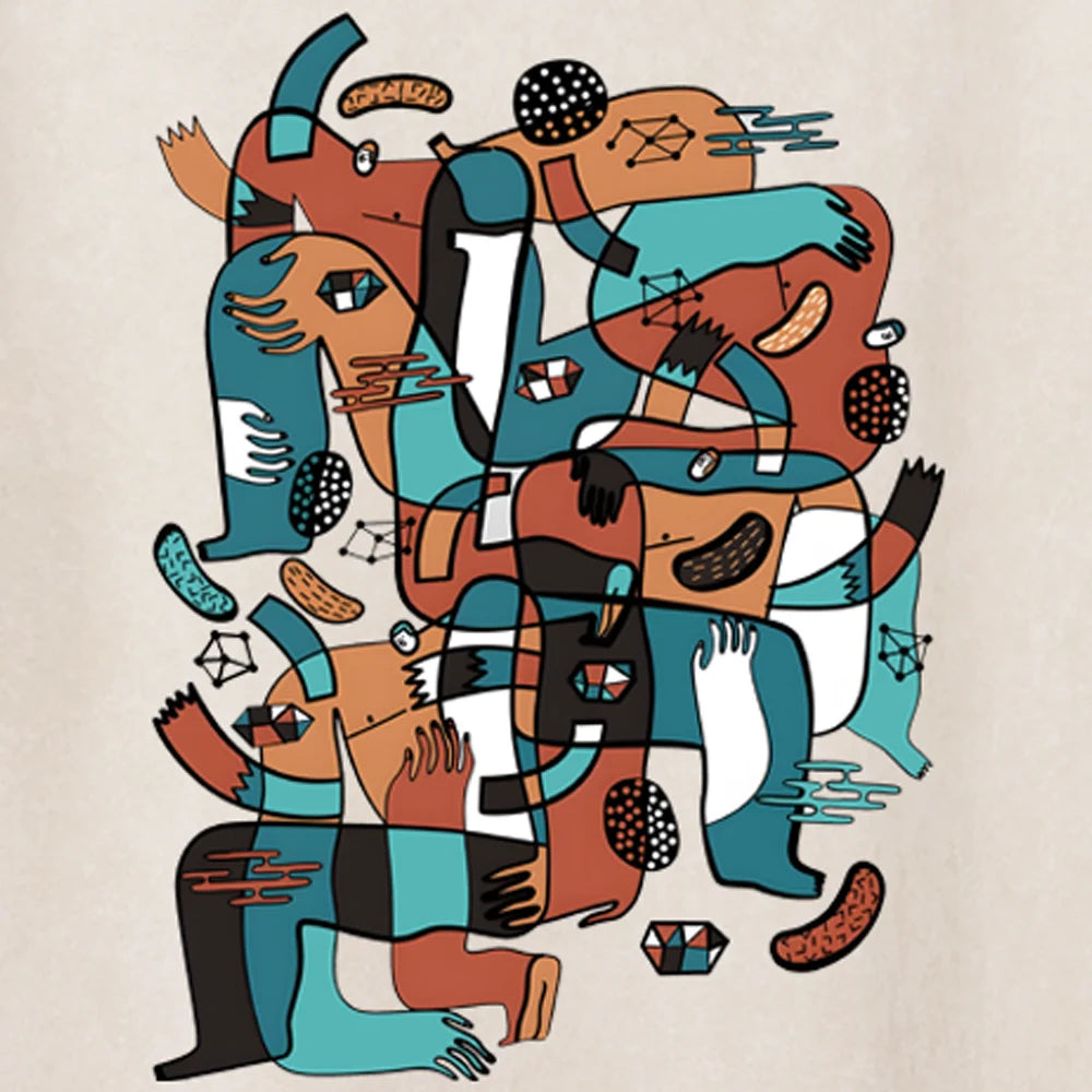 Crowded Times Art Design Unisex T-shirt