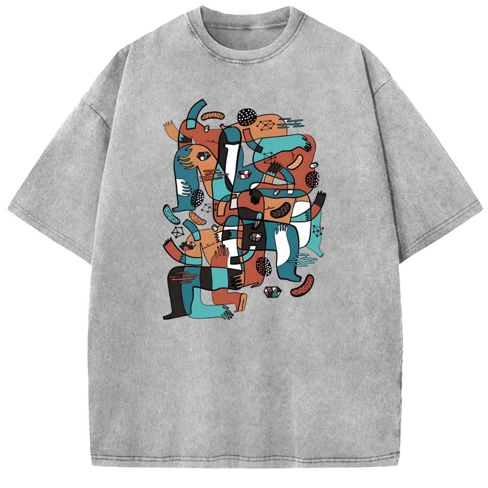 Crowded Times Art Design Unisex T-shirt