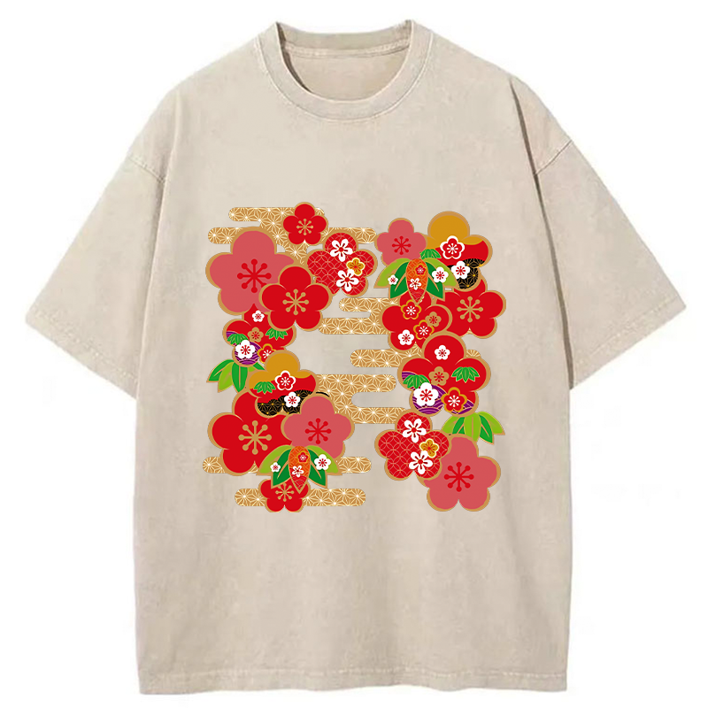   Japanese Sakura Washed T-Shirt
