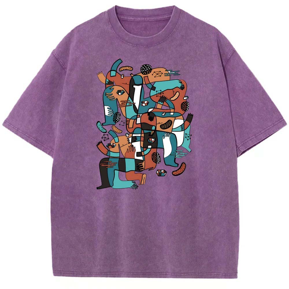 Crowded Times Art Design Unisex T-shirt