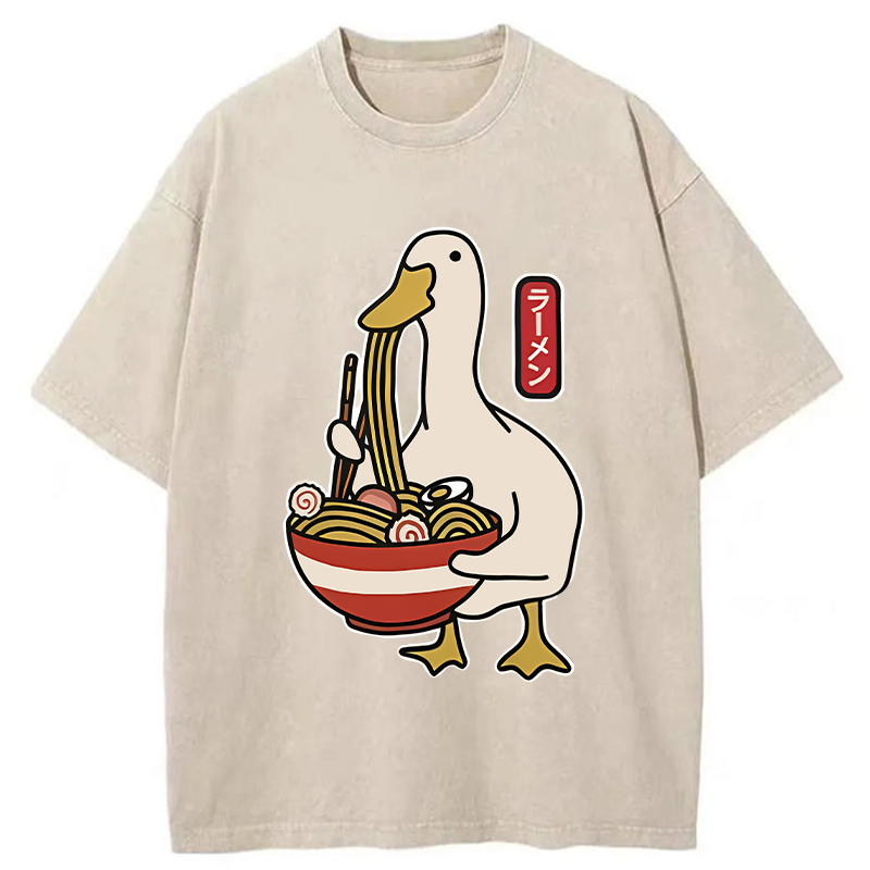   Ramen Lover Goose Washed T-Shirt