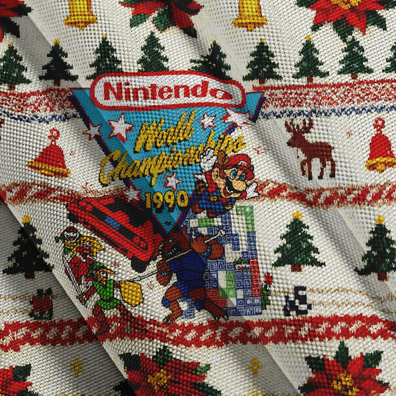 Nintendo 1990 World Championships Christmas Ugly Sweatshirt