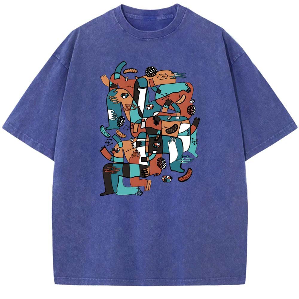 Crowded Times Art Design Unisex T-shirt