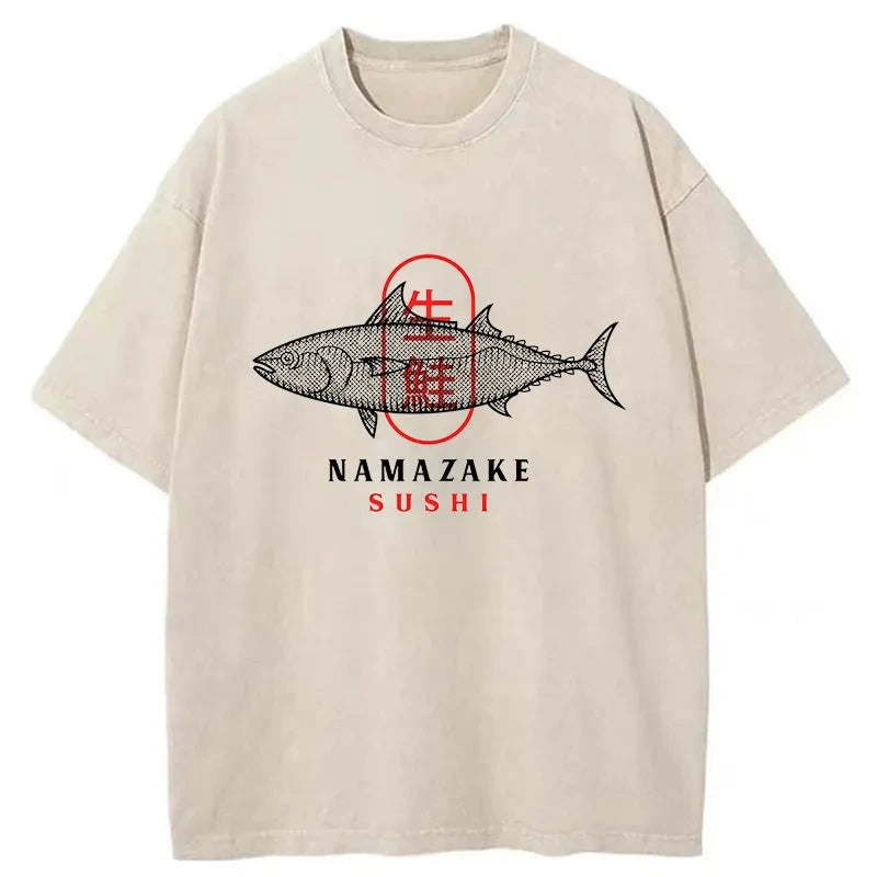 Fish Japanese Washed T-Shirt