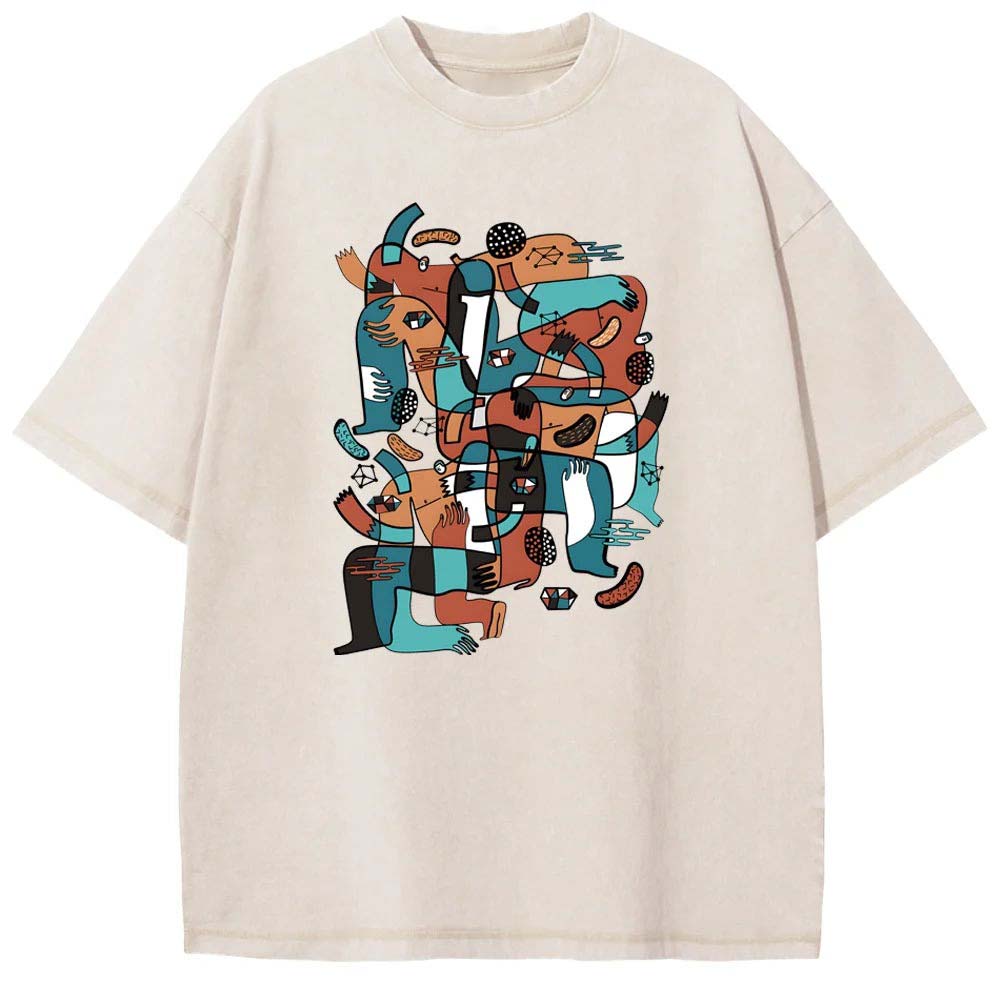 Crowded Times Art Design Unisex T-shirt