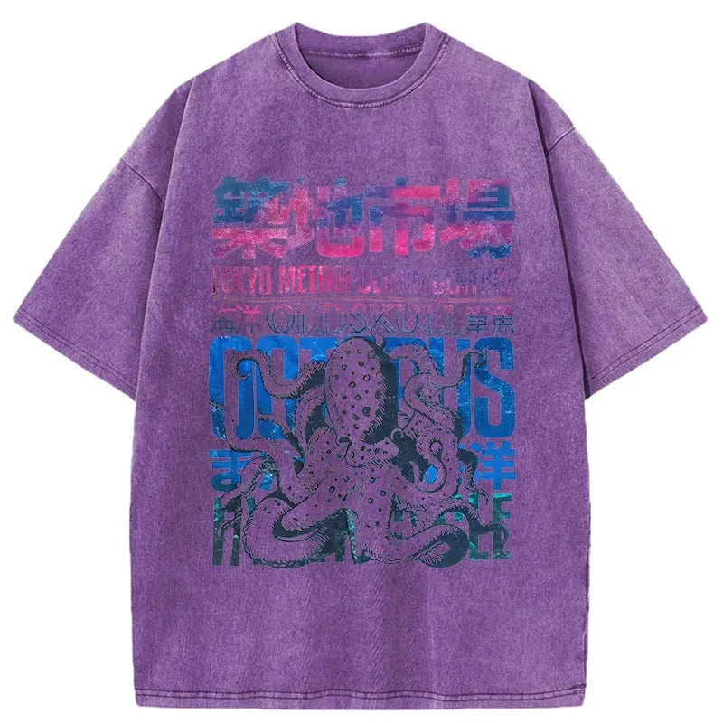 Vintage Tsukiji Fish Market Washed T-Shirt