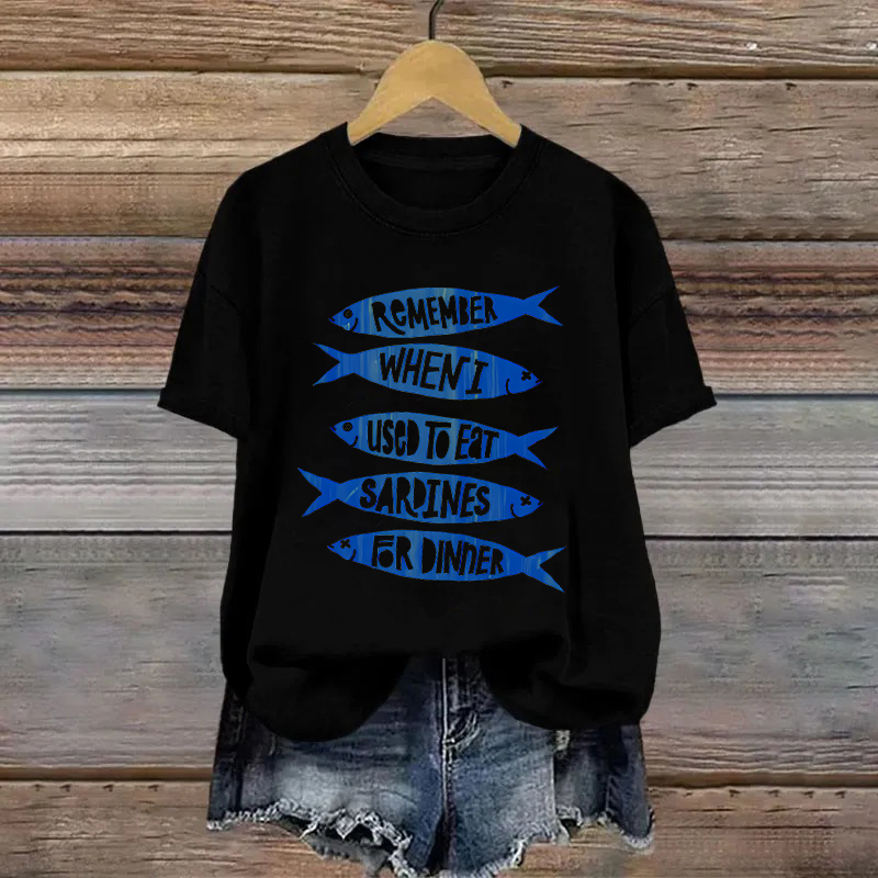Cotton Sardines Printed T-shirt