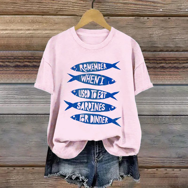 Cotton Sardines Printed T-shirt