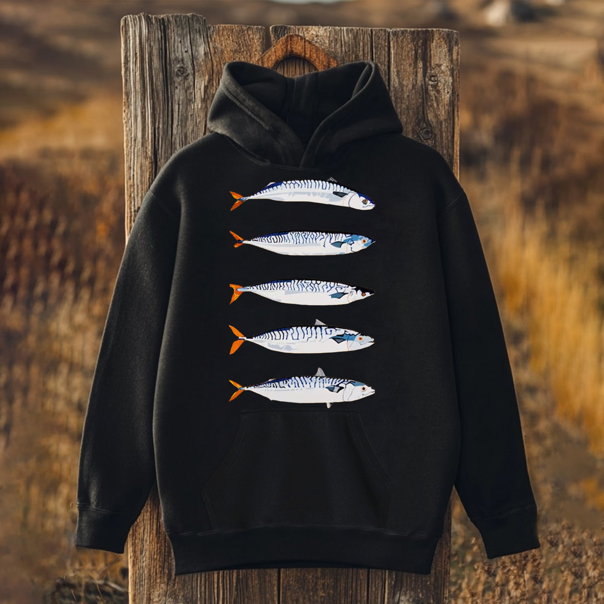 Unisex Sardines Printed Hoodies