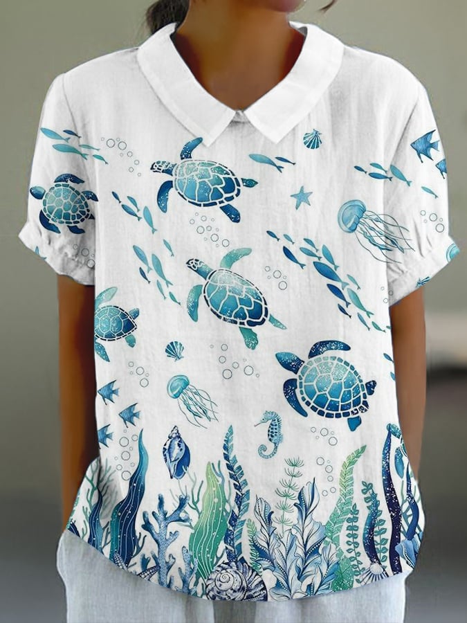 Women's Casual Turtle Shirt