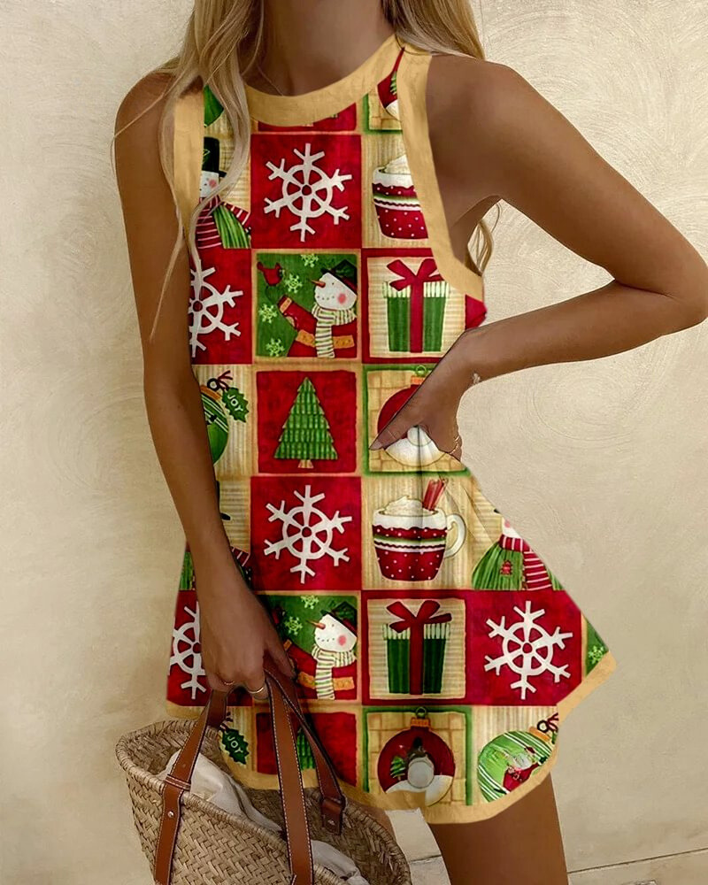 Christmas Elements Printed Clothes