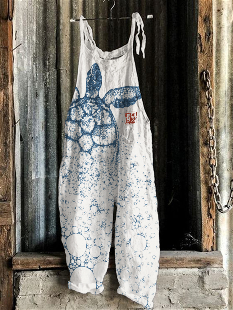 Sea Turtle Japanese Art Jumpsuit