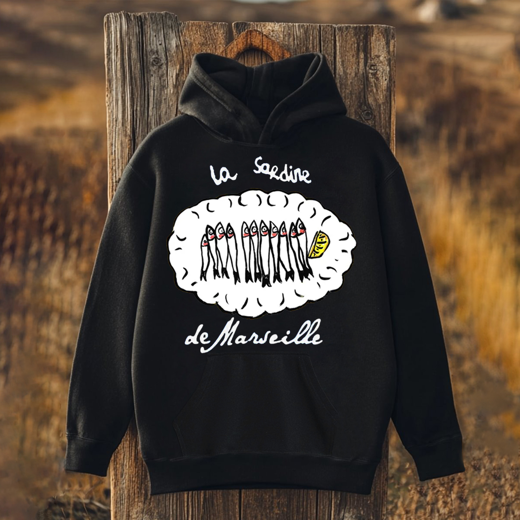 Unisex La Sardines Printed Hoodies