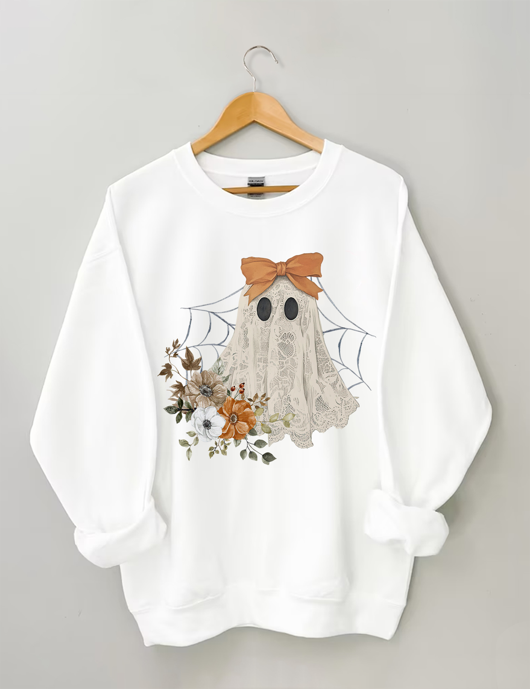 Halloween Lace Ghost Sweatshirt
