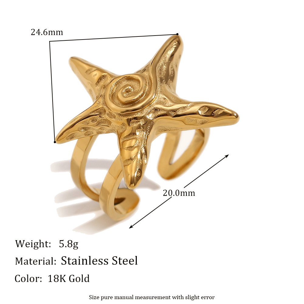 Personalized Retro Hammered Pattern Earrings And Rings Necklace