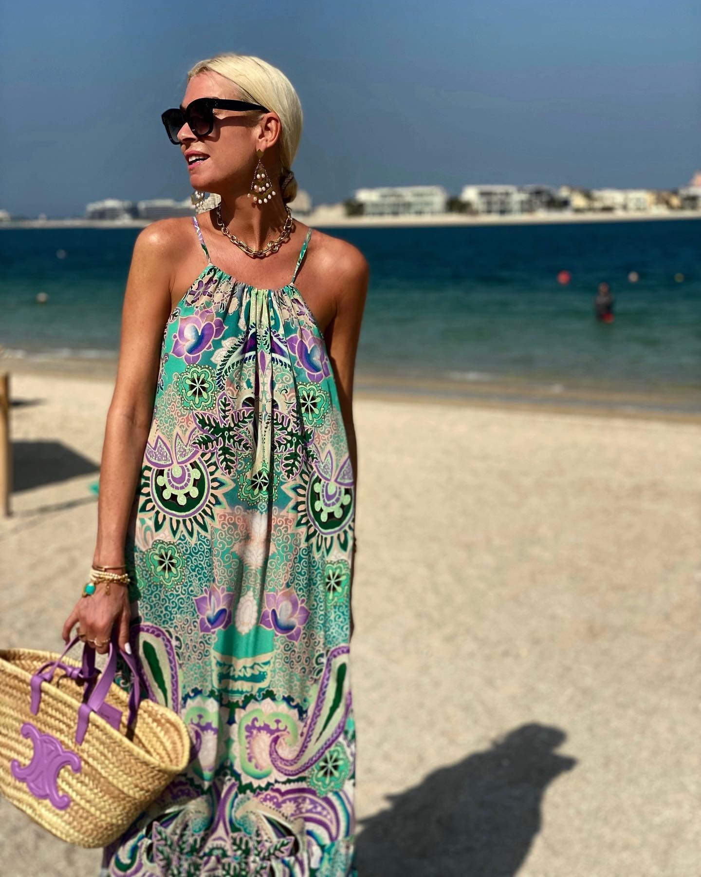 Halter Retro Printed Dress