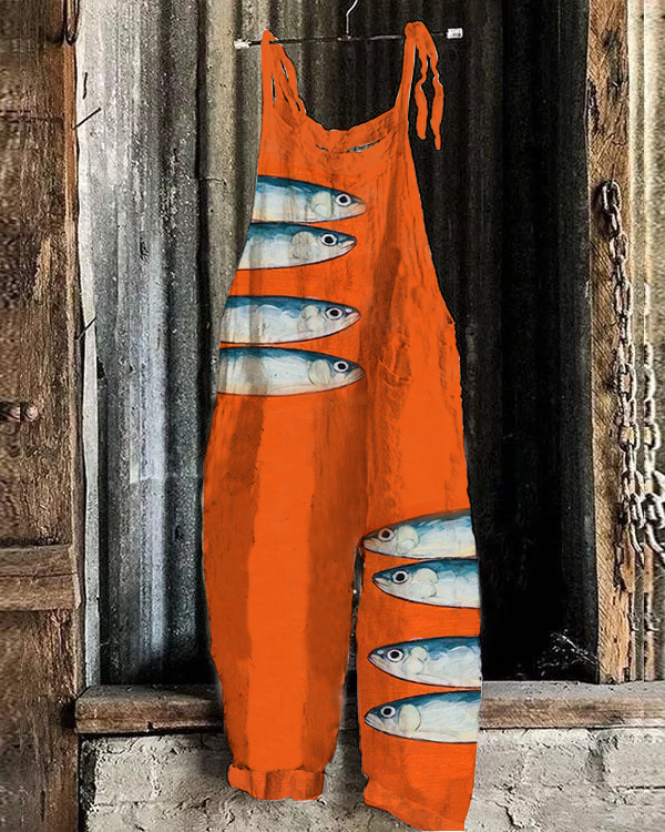 Ocean Sardine Art Jumpsuit
