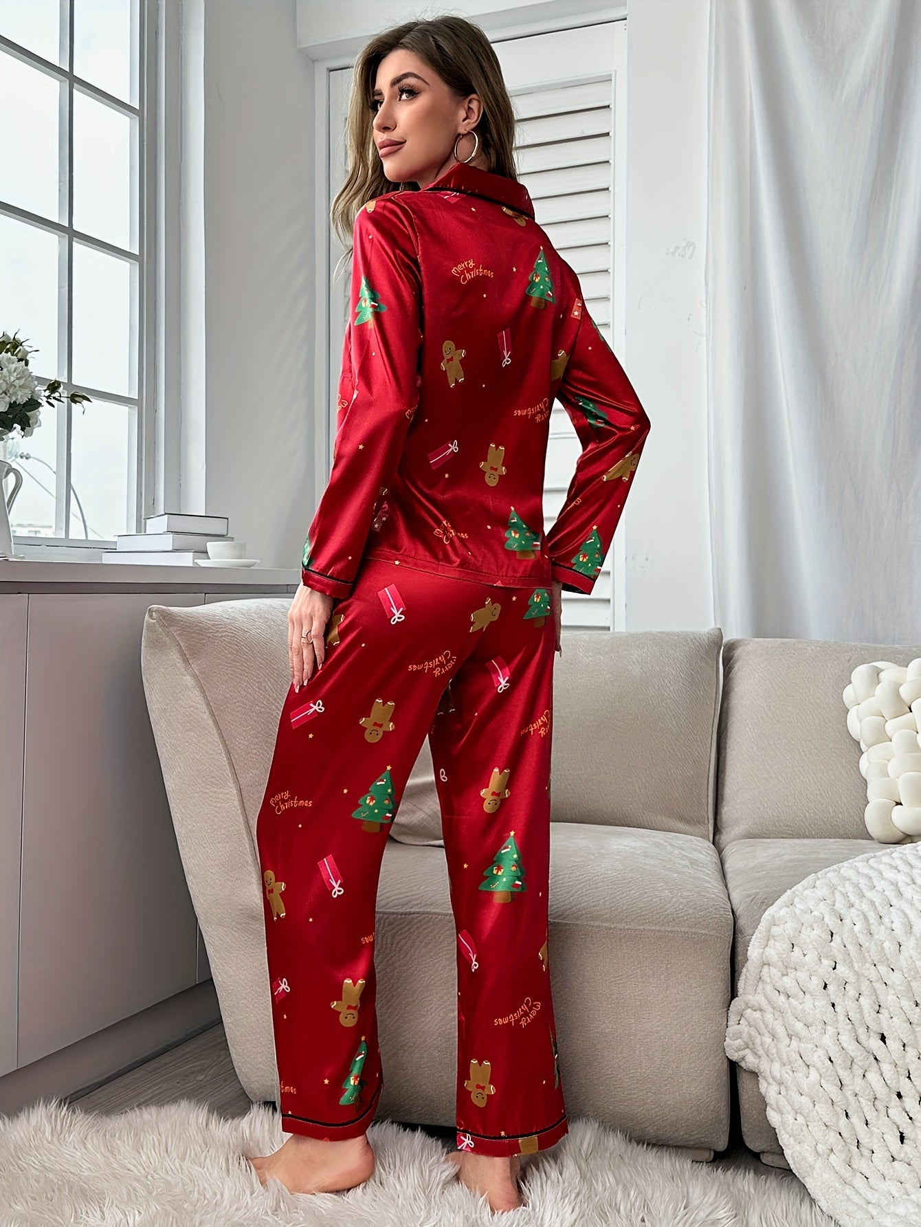 Regina | Christmas Satin pajama