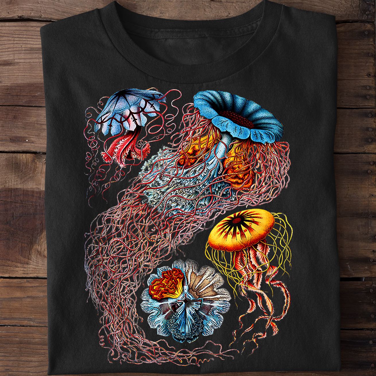 Unisex Ocean Jellyfish Print T-Shirt