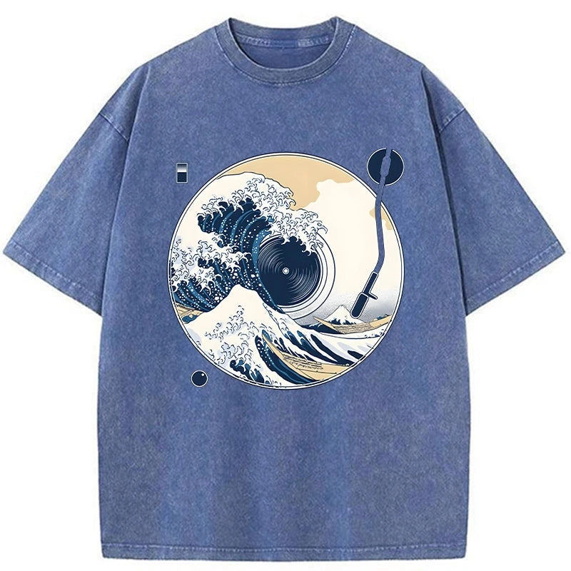   The Great Wave Off CD Washed T-Shirt