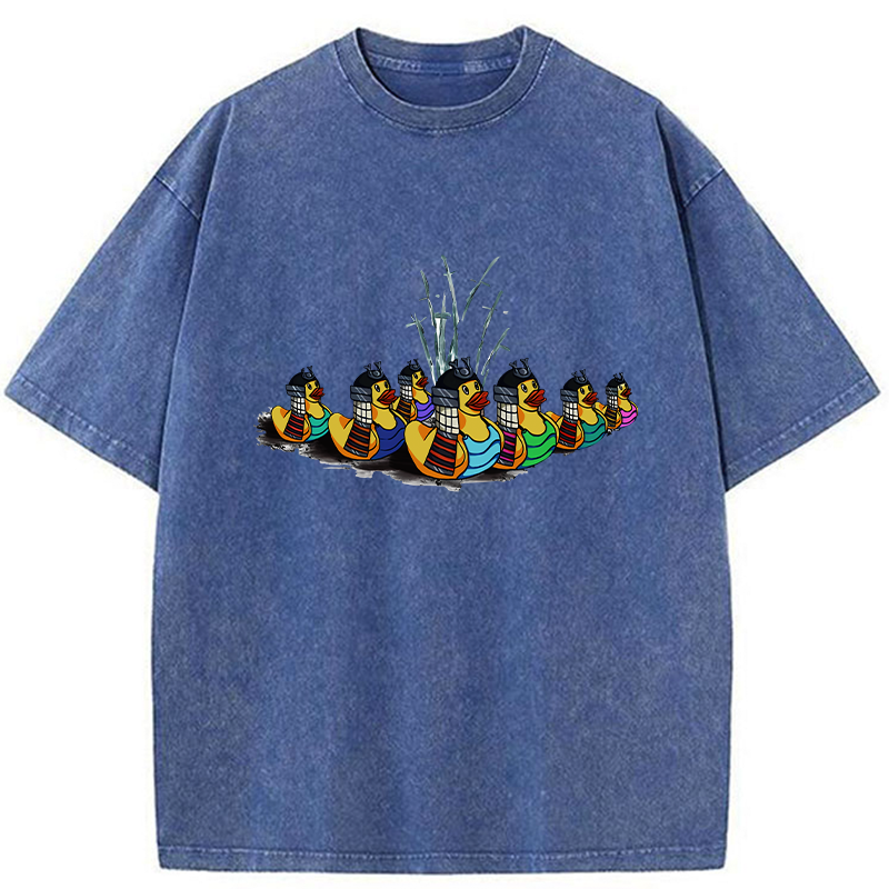   Samurai Ducks Washed T-Shirt