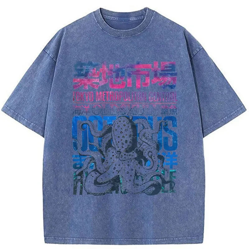 Vintage Tsukiji Fish Market Washed T-Shirt