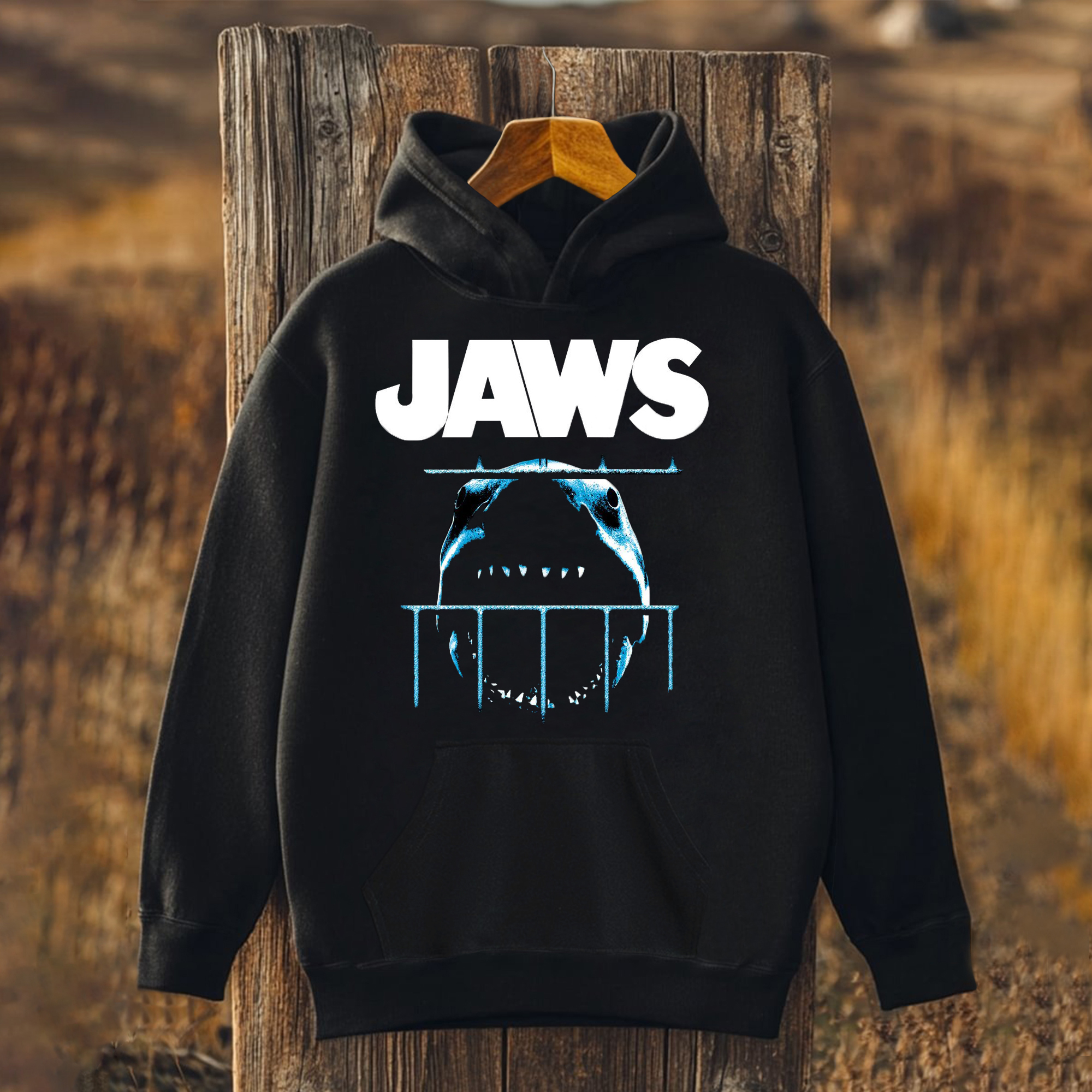 Unisex Jaws Printed Hoodies