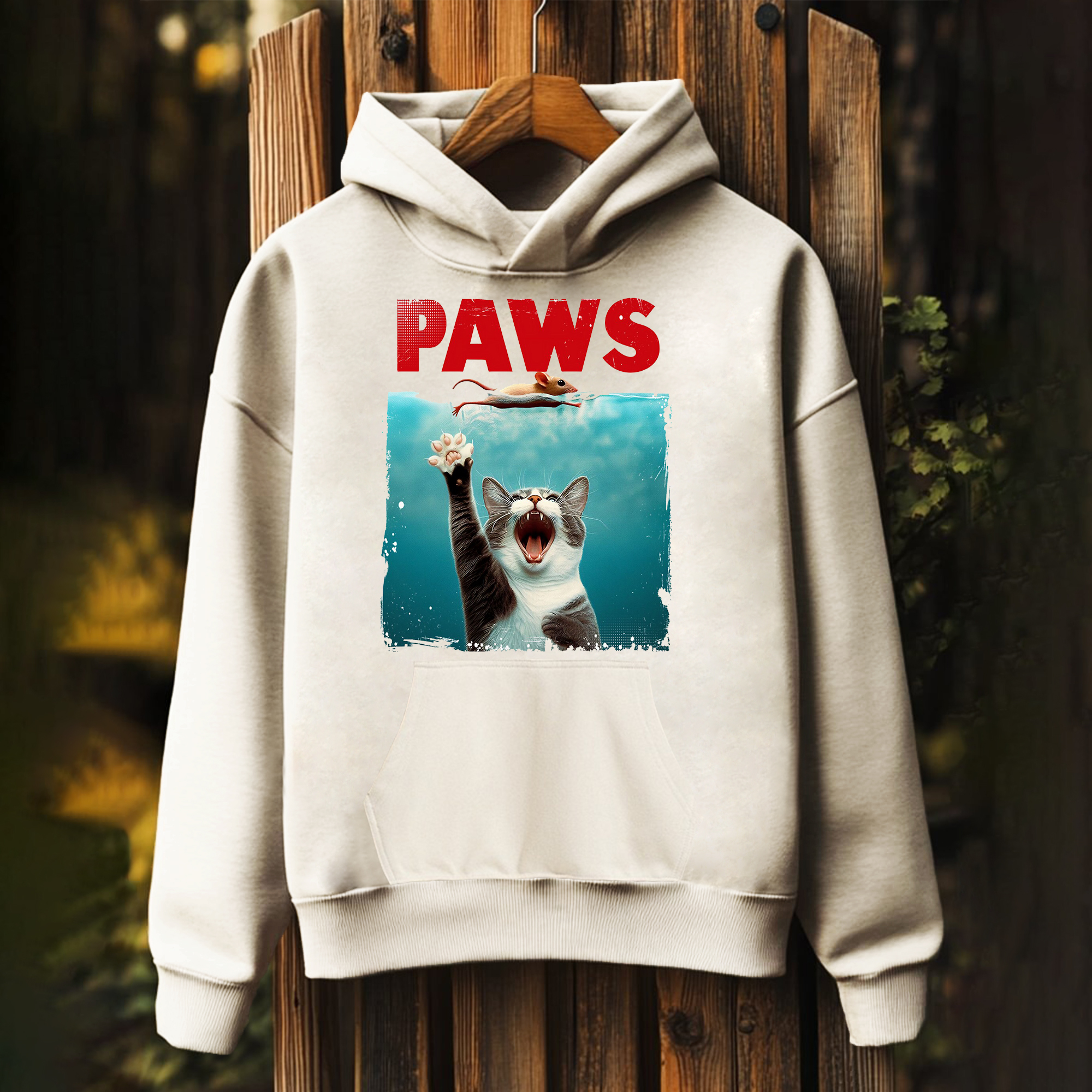Unisex Paws Print Hoodies