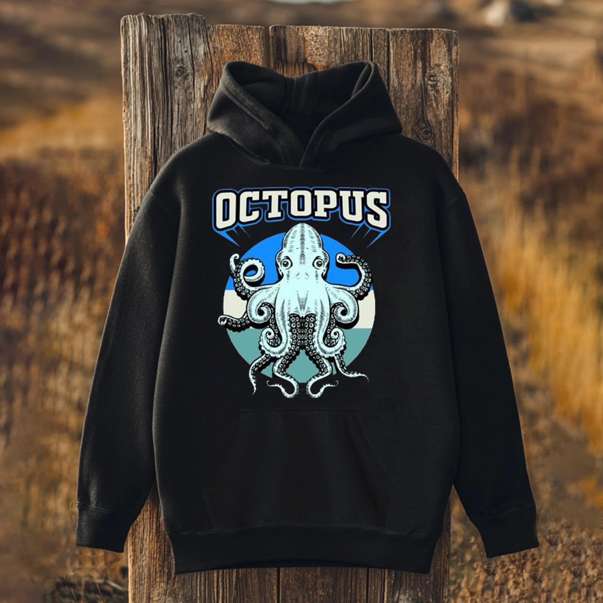 Unisex Octopus Printed Hoodies