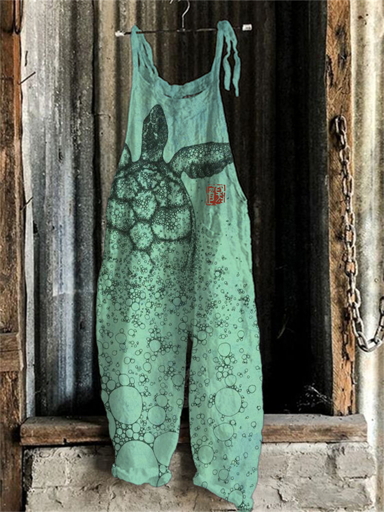 Sea Turtle Japanese Art Jumpsuit