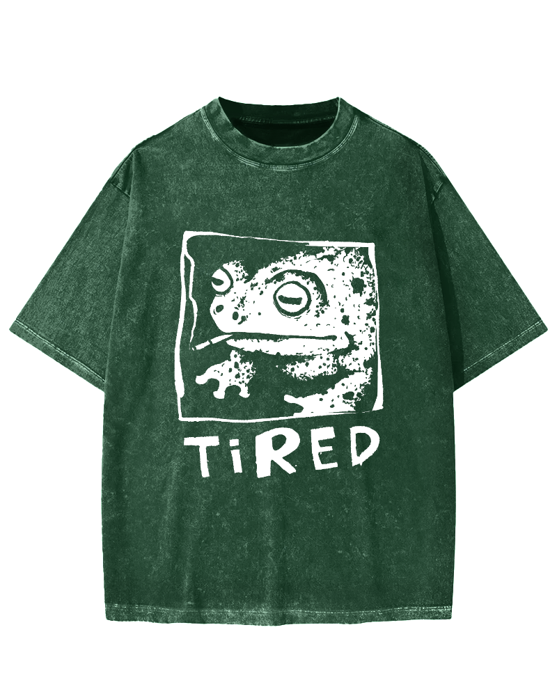 Tired Frog Vintage Washed T-shirt