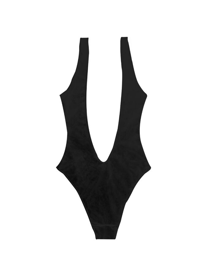 Black Scribble Bikini One Piece Swimsuits and Pants