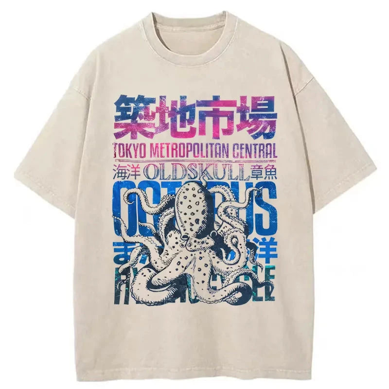 Vintage Tsukiji Fish Market Washed T-Shirt