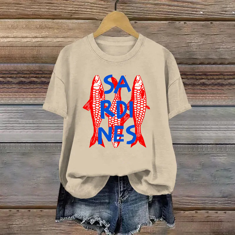 Cotton Sardines Printed T-shirt