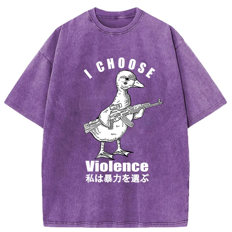   I Choose Violence Washed T-Shirt