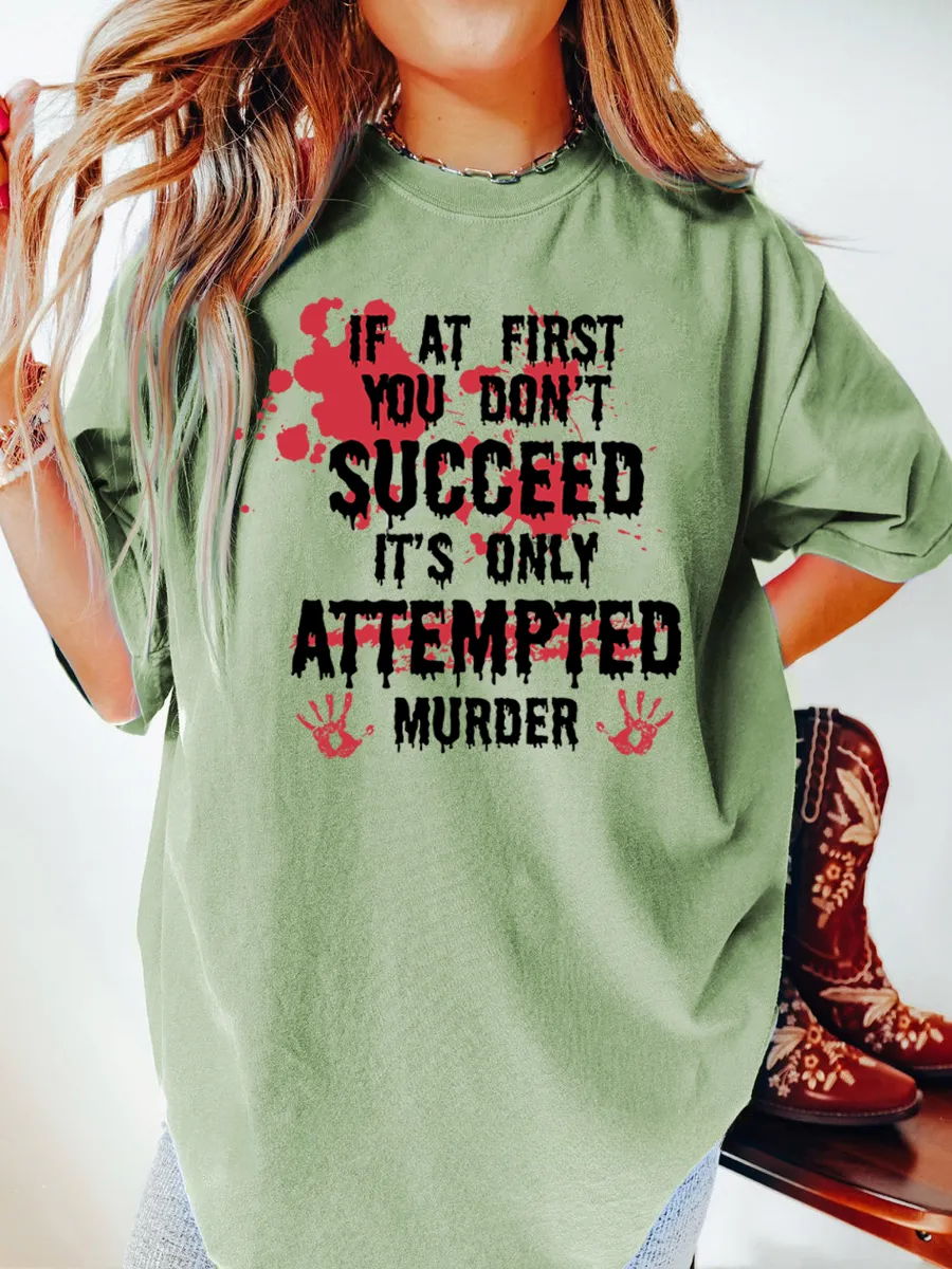 Vintage If At First You Don'T Tee