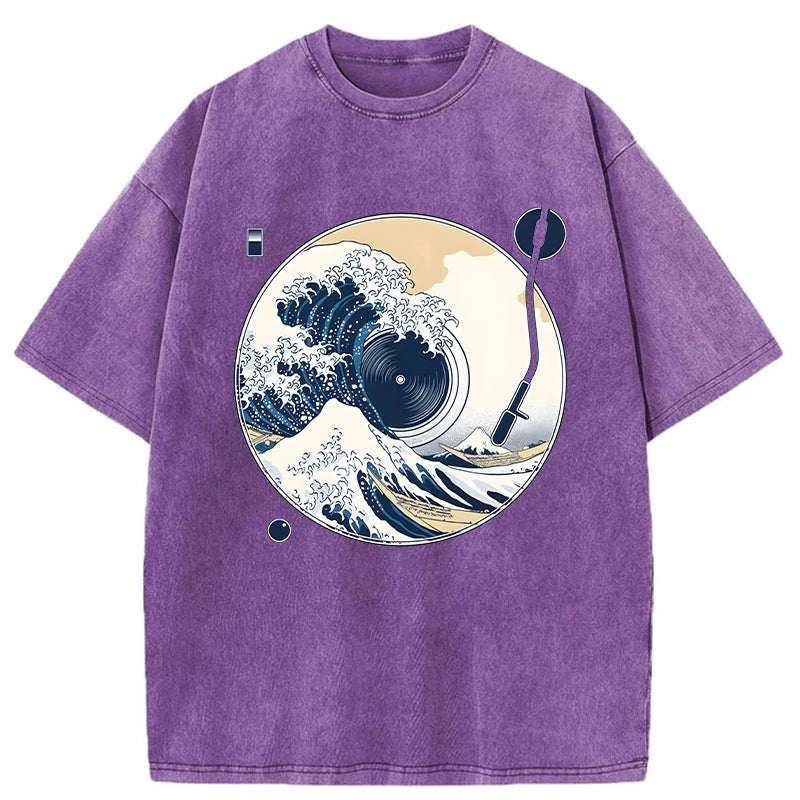   The Great Wave Off CD Washed T-Shirt